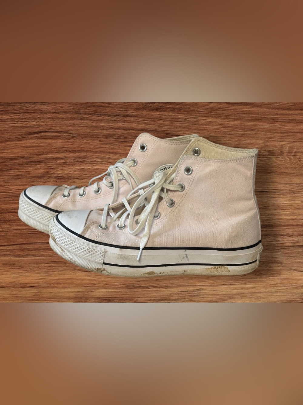 Converse CTAS All Star Lift Hi Shoes Womens Pink SZ 9 Canvas Platform Sneakers